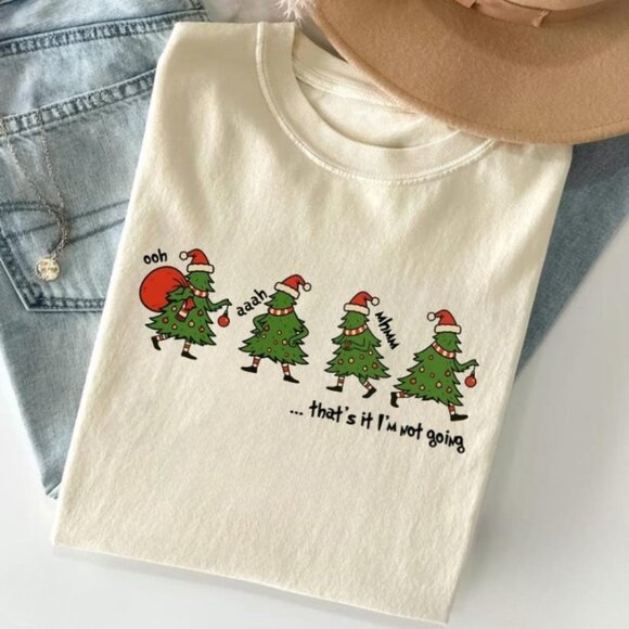 Tops - Christmas Tree Graphics Shirt, Funny Christmas Shirt